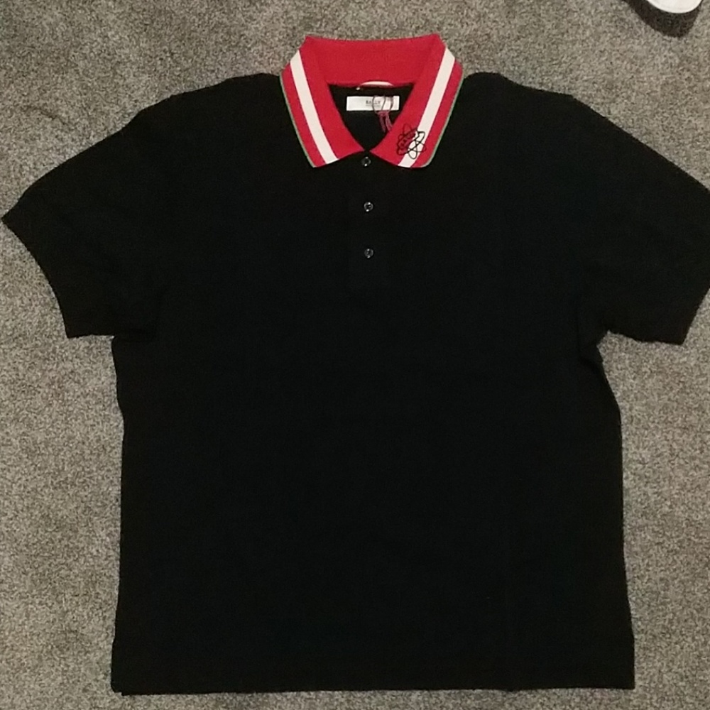 BALLY $350 Black Polo Shirt
